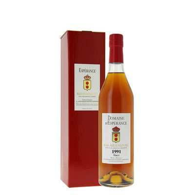 Armagnac Domaine d'Espérance Baco Brut de fût 1991