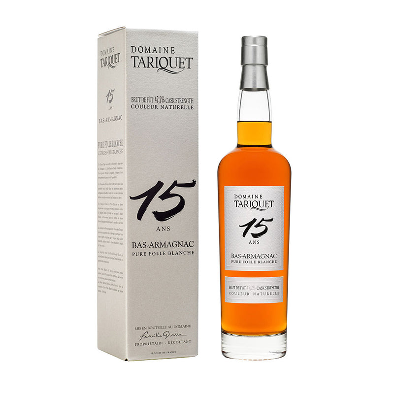 Armagnac Domaine Tariquet Folle Blanche Brut de Fût 15 ans 70cl