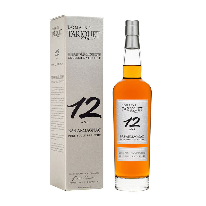 Armagnac Domaine Tariquet Folle Blanche Brut de Fût 12 ans 70cl